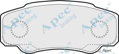 APEC BRAKING pad1261 -  Комплект тормозных колодок, дисковый тормоз